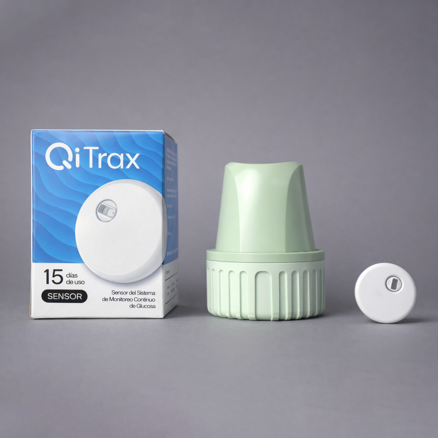 Qi Trax: Medidor Continuo de Glucosa