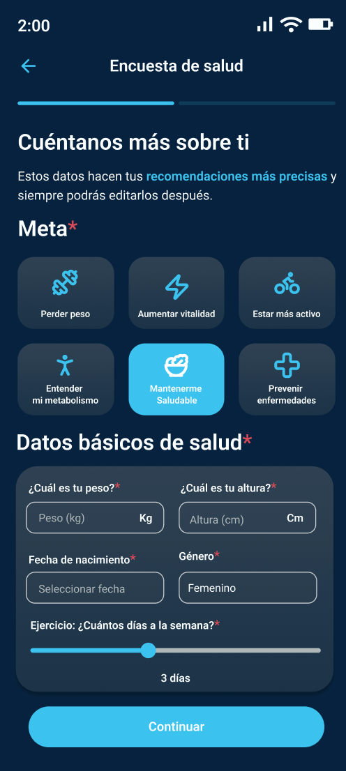 Personalización