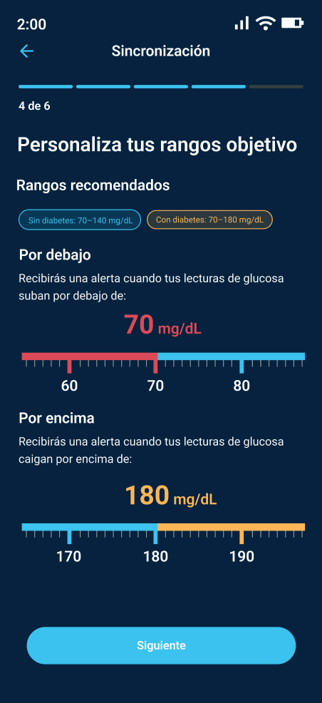 Rangos y alertas
